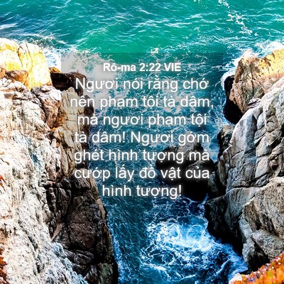 Picture 04 - Rô-ma 2:22 VIE - Ngươi nói rằng chớ nên phạm tội tà - Bible Verse Picture