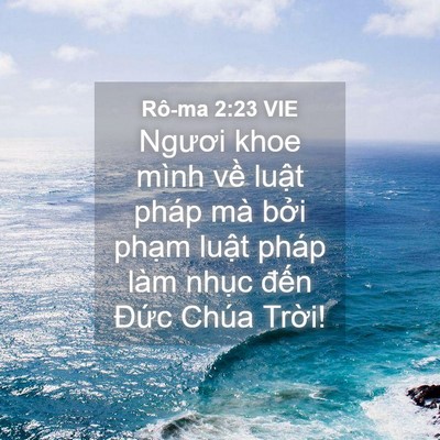 Picture 04 - Rô-ma 2:23 VIE - Ngươi khoe mình về luật pháp mà bởi - Bible Verse Picture