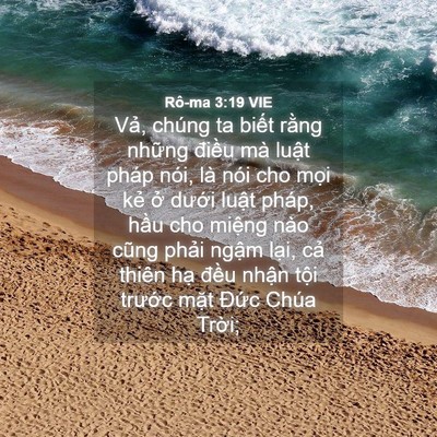 Picture 04 - Rô-ma 3:19 VIE - Vả, chúng ta biết rằng những điều mà - Bible Verse Picture
