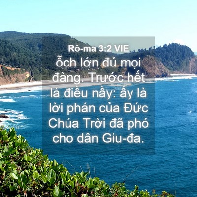 Picture 04 - Rô-ma 3:2 VIE - ỗch lớn đủ mọi đàng. Trước hết - Bible Verse Picture