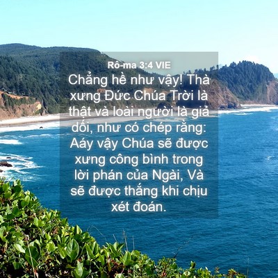Picture 04 - Rô-ma 3:4 VIE - Chẳng hề như vậy! Thà xưng Đức Chúa - Bible Verse Picture
