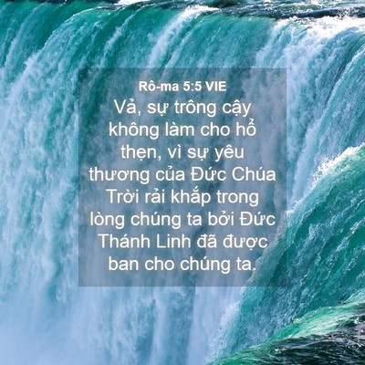 Picture 04 - Rô-ma 5:5 VIE - Vả, sự trông cậy không làm cho hổ - Bible Verse Picture