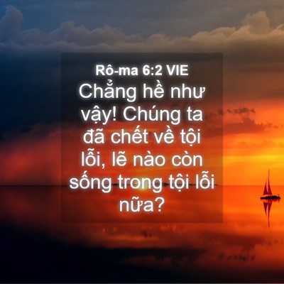 Picture 04 - Rô-ma 6:2 VIE - Chẳng hề như vậy! Chúng ta đã chết - Bible Verse Picture