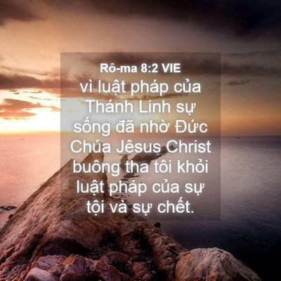 Picture 04 - Rô-ma 8:2 VIE - vì luật pháp của Thánh Linh sự sống - Bible Verse Picture