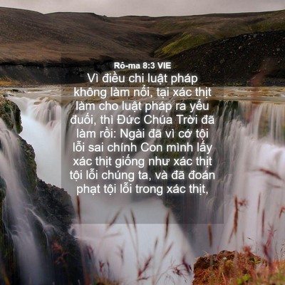 Picture 04 - Rô-ma 8:3 VIE - Vì điều chi luật pháp không làm nổi, - Bible Verse Picture