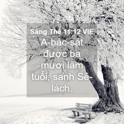 Picture 04 - Sáng Thế 11:12 VIE - A-bác-sát được ba mươi lăm tuổi, sanh - Bible Verse Picture