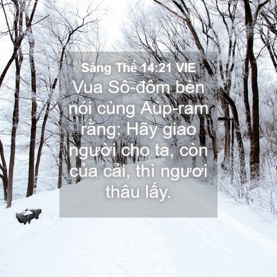 Picture 04 - Sáng Thế 14:21 VIE - Vua Sô-đôm bèn nói cùng Aùp-ram rằng: - Bible Verse Picture