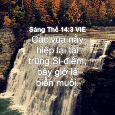Picture 04 - Sáng Thế 14:3 VIE - Các vua nầy hiệp lại tại trũng - Bible Verse Picture