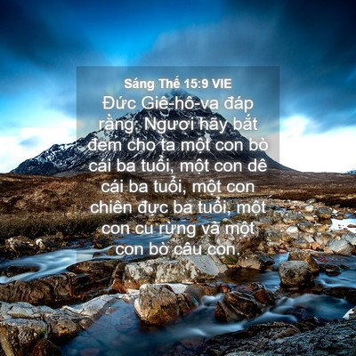 Picture 04 - Sáng Thế 15:9 VIE - Đức Giê-hô-va đáp rằng: Ngươi hãy - Bible Verse Picture