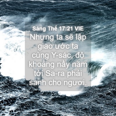 Picture 04 - Sáng Thế 17:21 VIE - Nhưng ta sẽ lập giao ước ta cùng Y-sác, - Bible Verse Picture