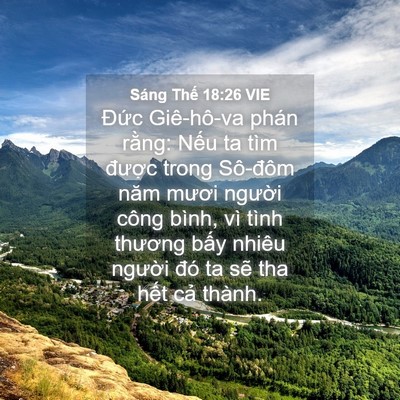 Picture 04 - Sáng Thế 18:26 VIE - Đức Giê-hô-va phán rằng: Nếu ta tìm - Bible Verse Picture