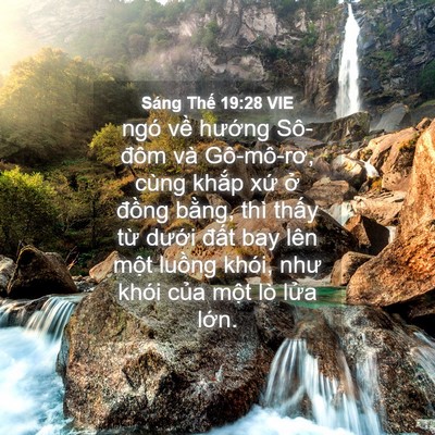 Picture 04 - Sáng Thế 19:28 VIE - ngó về hướng Sô-đôm và Gô-mô-rơ, - Bible Verse Picture