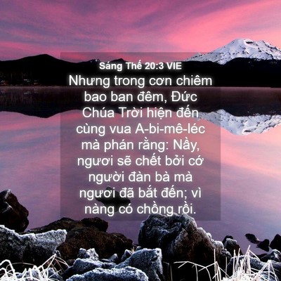 Picture 04 - Sáng Thế 20:3 VIE - Nhưng trong cơn chiêm bao ban đêm, Đức - Bible Verse Picture