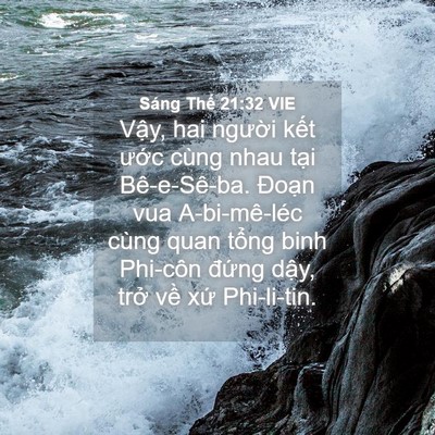 Picture 04 - Sáng Thế 21:32 VIE - Vậy, hai người kết ước cùng nhau tại - Bible Verse Picture