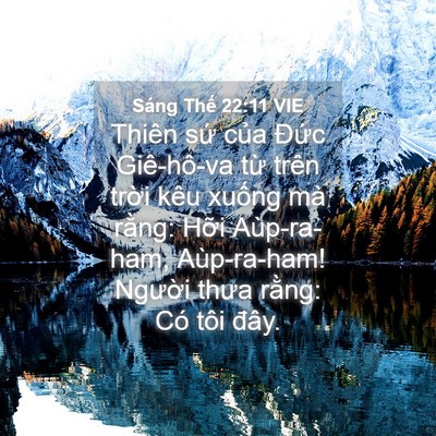 Picture 04 - Sáng Thế 22:11 VIE - Thiên sứ của Đức Giê-hô-va từ trên - Bible Verse Picture