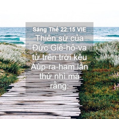 Picture 04 - Sáng Thế 22:15 VIE - Thiên sứ của Đức Giê-hô-va từ trên - Bible Verse Picture