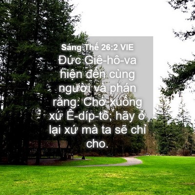 Picture 04 - Sáng Thế 26:2 VIE - Đức Giê-hô-va hiện đến cùng người - Bible Verse Picture