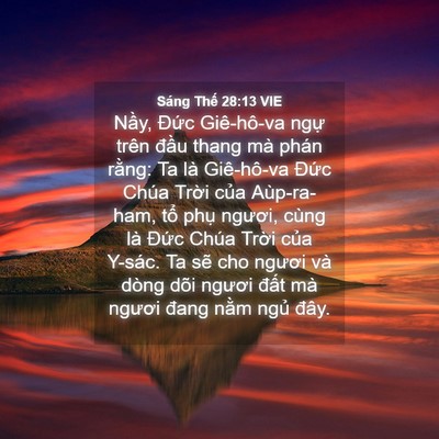 Picture 04 - Sáng Thế 28:13 VIE - Nầy, Đức Giê-hô-va ngự trên đầu - Bible Verse Picture