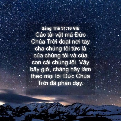Picture 04 - Sáng Thế 31:16 VIE - Các tài vật mà Đức Chúa Trời đoạt - Bible Verse Picture