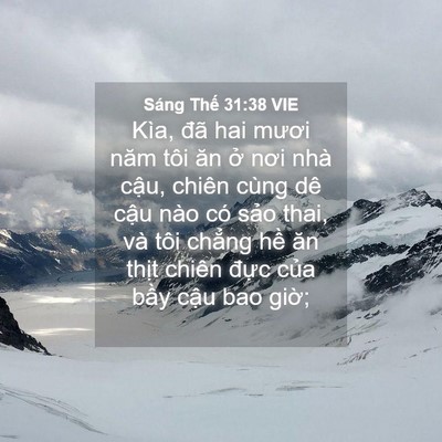 Picture 04 - Sáng Thế 31:38 VIE - Kìa, đã hai mươi năm tôi ăn ở nơi nhà - Bible Verse Picture