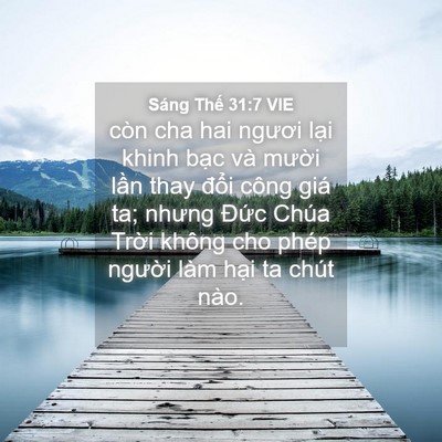 Picture 04 - Sáng Thế 31:7 VIE - còn cha hai ngươi lại khinh bạc và - Bible Verse Picture
