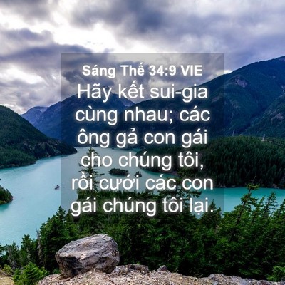 Picture 04 - Sáng Thế 34:9 VIE - Hãy kết sui-gia cùng nhau; các ông gả con - Bible Verse Picture