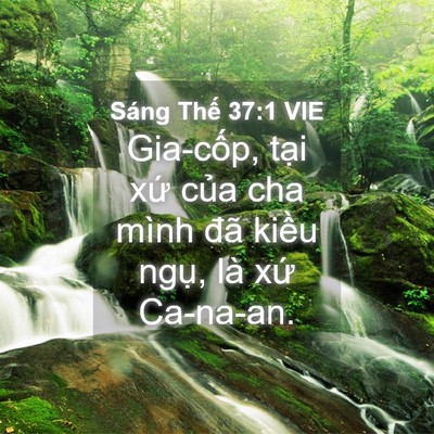 Picture 04 - Sáng Thế 37:1 VIE - Gia-cốp, tại xứ của cha mình đã kiều - Bible Verse Picture