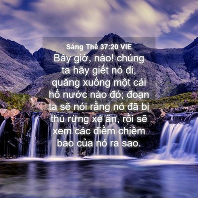 Picture 04 - Sáng Thế 37:20 VIE - Bây giờ, nào! chúng ta hãy giết nó đi, - Bible Verse Picture