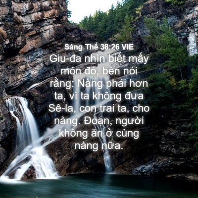 Picture 04 - Sáng Thế 38:26 VIE - Giu-đa nhìn biết mấy món đó, bèn nói - Bible Verse Picture