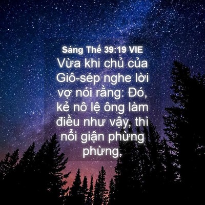 Picture 04 - Sáng Thế 39:19 VIE - Vừa khi chủ của Giô-sép nghe lời vợ - Bible Verse Picture