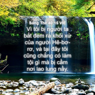 Picture 04 - Sáng Thế 40:15 VIE - Vì tôi bị người ta bắt đem ra khỏi - Bible Verse Picture