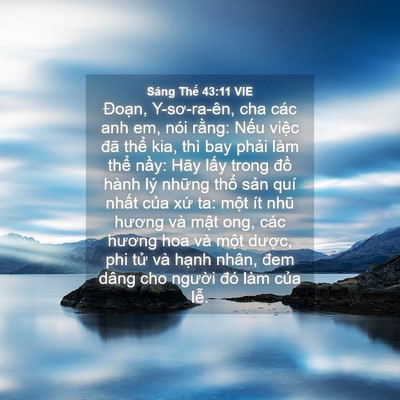 Picture 04 - Sáng Thế 43:11 VIE - Đoạn, Y-sơ-ra-ên, cha các anh em, nói - Bible Verse Picture