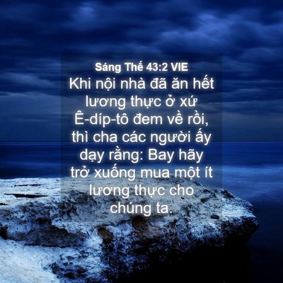 Picture 04 - Sáng Thế 43:2 VIE - Khi nội nhà đã ăn hết lương thực ở - Bible Verse Picture