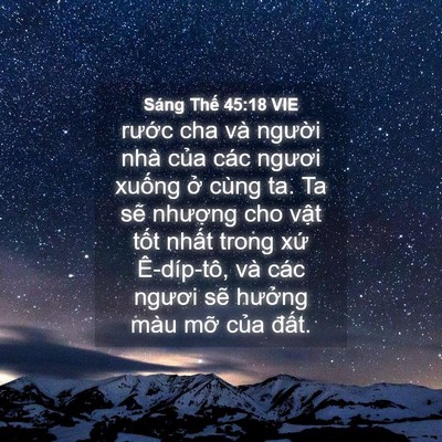 Picture 04 - Sáng Thế 45:18 VIE - rước cha và người nhà của các ngươi - Bible Verse Picture
