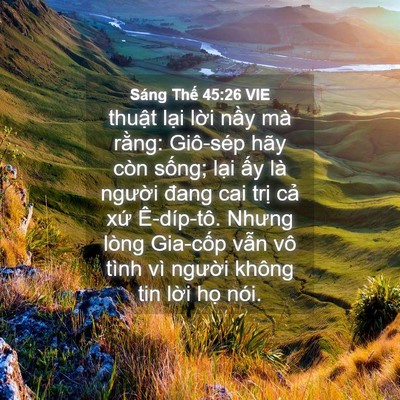 Picture 04 - Sáng Thế 45:26 VIE - thuật lại lời nầy mà rằng: Giô-sép - Bible Verse Picture