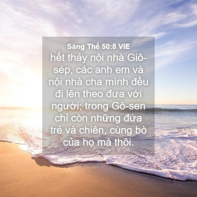 Picture 04 - Sáng Thế 50:8 VIE - hết thảy nội nhà Giô-sép, các anh em - Bible Verse Picture