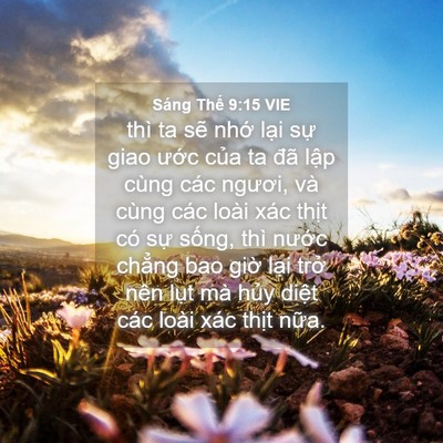 Picture 04 - Sáng Thế 9:15 VIE - thì ta sẽ nhớ lại sự giao ước của - Bible Verse Picture