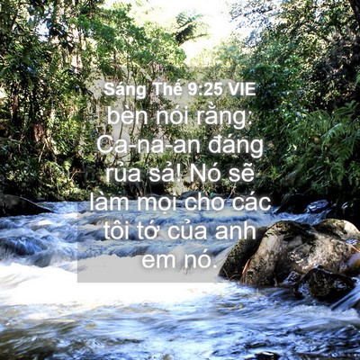 Picture 04 - Sáng Thế 9:25 VIE - bèn nói rằng: Ca-na-an đáng rủa sả! Nó - Bible Verse Picture