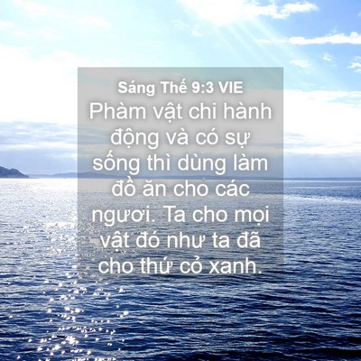 Picture 04 - Sáng Thế 9:3 VIE - Phàm vật chi hành động và có sự sống - Bible Verse Picture