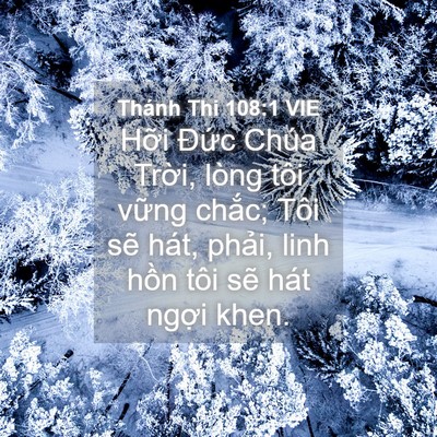 Picture 04 - Thánh Thi 108:1 VIE - Hỡi Đức Chúa Trời, lòng tôi vững - Bible Verse Picture