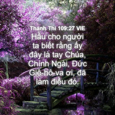 Picture 04 - Thánh Thi 109:27 VIE - Hầu cho người ta biết rằng ấy đây - Bible Verse Picture