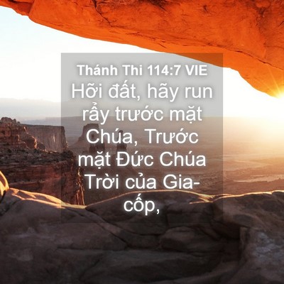 Picture 04 - Thánh Thi 114:7 VIE - Hỡi đất, hãy run rẩy trước mặt - Bible Verse Picture