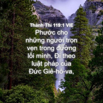 Picture 04 - Thánh Thi 119:1 VIE - Phước cho những người trọn vẹn trong - Bible Verse Picture