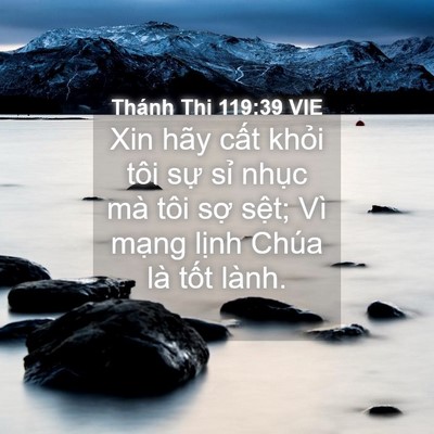 Picture 04 - Thánh Thi 119:39 VIE - Xin hãy cất khỏi tôi sự sỉ nhục mà - Bible Verse Picture