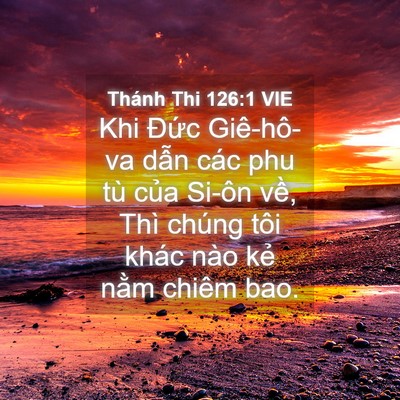 Picture 04 - Thánh Thi 126:1 VIE - Khi Đức Giê-hô-va dẫn các phu tù của - Bible Verse Picture