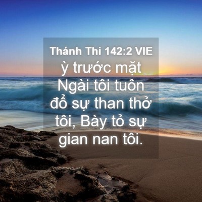 Picture 04 - Thánh Thi 142:2 VIE - ỳ trước mặt Ngài tôi tuôn đổ sự - Bible Verse Picture