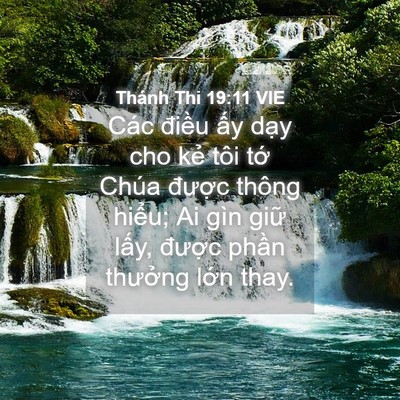 Picture 04 - Thánh Thi 19:11 VIE - Các điều ấy dạy cho kẻ tôi tớ Chúa - Bible Verse Picture