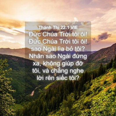 Picture 04 - Thánh Thi 22:1 VIE - Đức Chúa Trời tôi ôi! Đức Chúa Trời - Bible Verse Picture