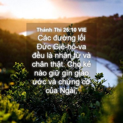 Picture 04 - Thánh Thi 25:10 VIE - Các đường lối Đức Giê-hô-va đều - Bible Verse Picture