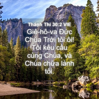 Picture 04 - Thánh Thi 30:2 VIE - Giê-hô-va Đức Chúa Trời tôi ôi! Tôi - Bible Verse Picture